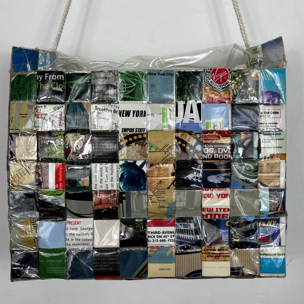 Vintage Handmade Upcycled  New York City Purse‎ - Picture 8 of 16